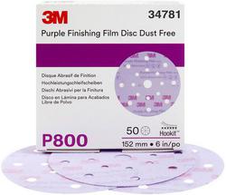 3M 6 Inch Diameter P800 Grit Finishing Film Disc  image