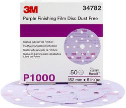 3M 6 Inch Diameter 1000 Grit Finishing Film Disc  image