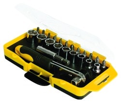 Performance 23 Piece 1/4 Inch Drive Phillips, Slotted, Star SAE, Metric Socket Set  image