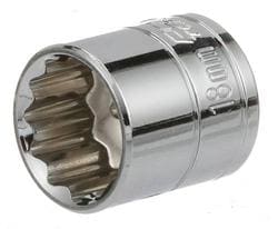 Power Torque 18mm Socket 3/8 Inch Drive Standard 12 Point  image