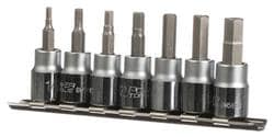 Power Torque 7 Piece 3/8 Inch Drive Hex SAE Socket Set  image