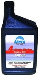 Sierra 4-Stroke Marine Motor Oil 25W-40 1 Quart  image