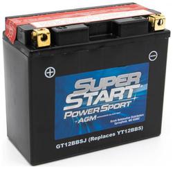 Super Start Power Sport AGM Top Post Battery Group Size BT12B-4 125 CCA  image