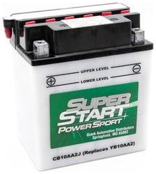 Super Start Power Sport Standard Flooded Top Post Battery Group Size B10A-A2 160 CCA  image