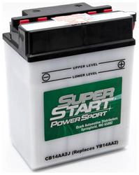 Super Start Power Sport Standard Flooded Top Post Battery Group Size B14A-A2 190 CCA  image