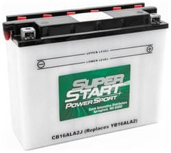 Super Start Power Sport Standard Flooded Top Post Battery Group Size B16AL-A2 200 CCA  image