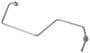 ACDelco 1/4 Inch I.D. 28-1/4 Inch Long Steel Fuel Feed Line