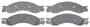ACDelco Rear Semi-Metallic Brake Pads