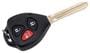 ACDelco Black Door Lock and Ignition Key