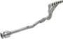 aFe POWER Twisted Steel Steel Header And Mid Pipe