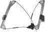 AISIN Driver Side Power Window Regulator