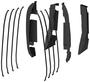 Aries Tube Door Hinge Cover Set