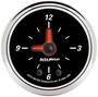 Auto Meter Designer Black 2-1/16 Inch Clock