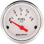 Auto Meter Arctic White 2-1/16 Inch Fuel Level Gauge