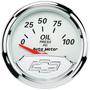 Auto Meter Arctic White 2-1/16 Inch Oil Pressure Gauge