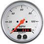 Auto Meter Arctic White 3-3/8 Inch Speedometer Gauge
