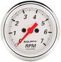 Auto Meter Arctic White 2-1/16 Inch Tachometer