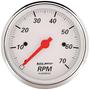 Auto Meter Arctic White 3-3/16 Inch Tachometer Gauge