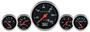 Auto Meter Designer Black Gauge Set