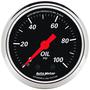 Auto Meter Designer Black 2-1/16 Inch Oil Pressure Gauge