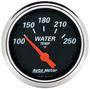 Auto Meter Designer Black 2-1/16 Inch Coolant Temperature Gauge