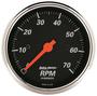Auto Meter Designer Black 3-3/8 Inch Tachometer Gauge