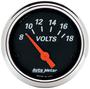 Auto Meter Designer Black 2-1/16 Inch Voltmeter Gauge