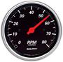 Auto Meter Designer Black 3-3/8 Inch Tachometer Gauge