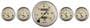Auto Meter Antique Beige Gauge Set