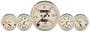 Auto Meter Antique Beige Gauge Set