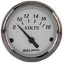 Auto Meter American Platinum 2-1/16 Inch Voltmeter Gauge