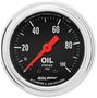 Auto Meter Traditional Chrome 2-1/16 Inch Oil Pressure Gauge