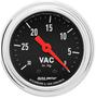 Auto Meter Traditional Chrome 2-1/16 Inch Vacuum Gauge