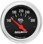 Auto Meter Traditional Chrome 2-5/16 Inch Oil Temperature Gauge