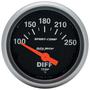 Auto Meter Sport-Comp 2-5/16 Inch Differential Temperature Gauge