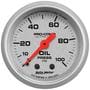 Auto Meter Ultra-Lite 2-1/16 Inch Oil Pressure Gauge