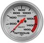 Auto Meter Ultra-Lite 0 To 1600 psi 2-5/8 Inch NO2 Pressure Gauge