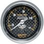 Auto Meter Carbon Fiber 2-1/16 Inch Fuel Pressure Gauge