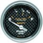 Auto Meter Carbon Fiber 2-1/16 Inch Fuel Level Gauge
