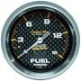Auto Meter Carbon Fiber 2-5/8 Inch Fuel Pressure Gauge