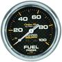 Auto Meter Carbon Fiber 2-5/8 Inch Fuel Pressure Gauge