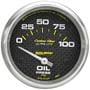 Auto Meter Carbon Fiber 2-5/8 Inch Oil Pressure Gauge