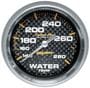 Auto Meter Carbon Fiber 2-5/8 Inch Coolant Temperature Gauge