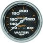 Auto Meter Carbon Fiber 2-5/8 Inch Coolant Temperature Gauge