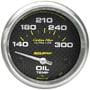 Auto Meter Carbon Fiber 2-5/8 Inch Oil Temperature Gauge