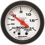 Auto Meter Phantom 2-1/16 Inch Boost/Vacuum Gauge