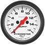 Auto Meter Phantom 2-1/16 Inch Boost/Pyrometer Gauge