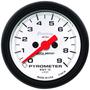Auto Meter Phantom 2-1/16 Inch Boost/Pyrometer Gauge