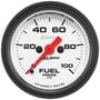 Auto Meter Phantom 2-1/16 Inch Fuel Pressure Gauge