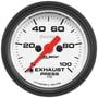 Auto Meter Phantom 2-1/16 Inch Boost Gauge